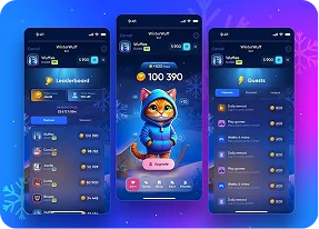 Game development app mockups