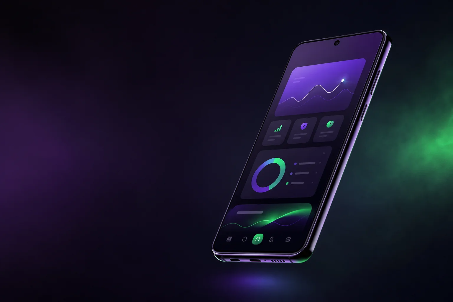 Android phone app mockup